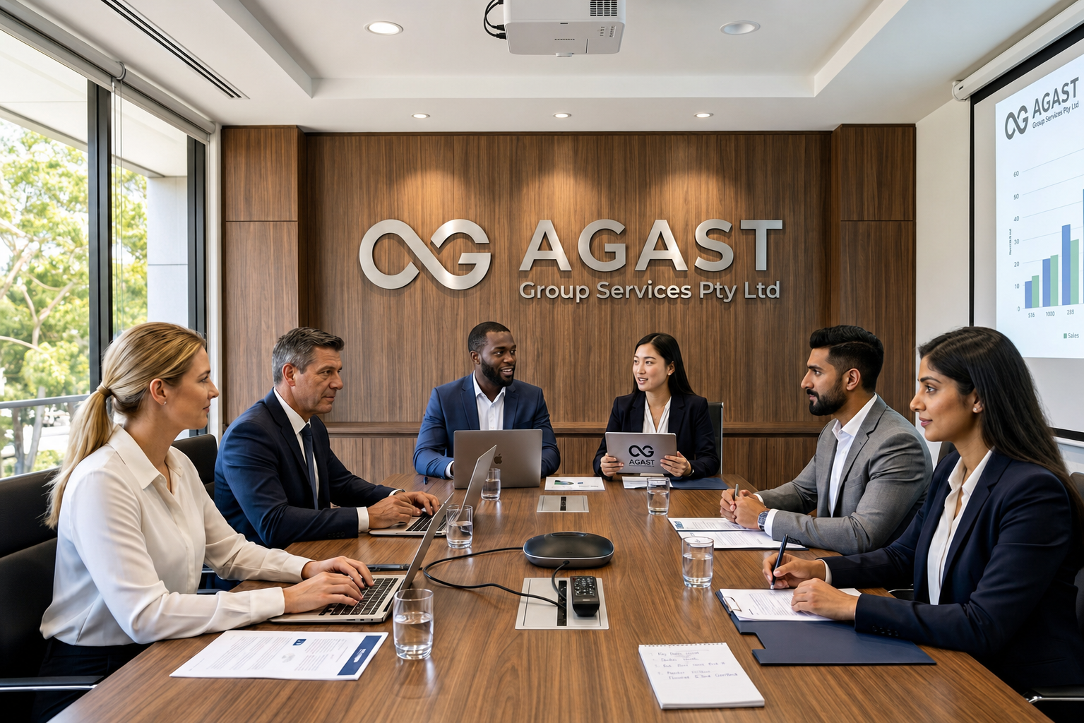 Agast Group Services team meeting