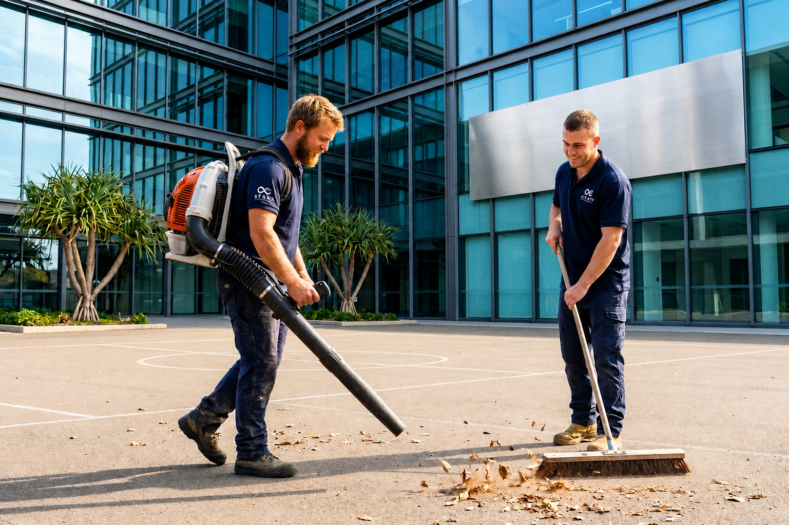 Agast Group team maintaining the exterior of a strata building